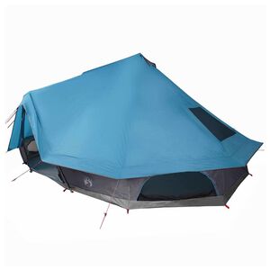 vidaXL Tipi Tent 10-Person Blue Taffeta