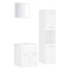 vidaXL Bathroom Furniture Set White Engineered Wood