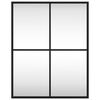 vidaXL Wall Mirror Black 40x50 cm Rectangle Iron