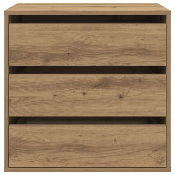 vidaXL Corner Chest of Drawers Artisian Oak 60x41x58 cm Engineered Wood