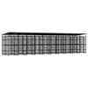 vidaXL Outdoor Dog Kennel with Roof Steel 18,43 m&sup2;
