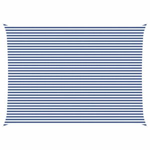 vidaXL Sun Shade Sail Blue and White 7 x 5 m 100% Polyester Oxford