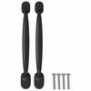 vidaXL Furniture Handle 250 pcs Black 130 x 19.4 x 22.3 mm Aluminium