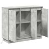 vidaXL LED Sideboard Concrete Grey 90 x 32 x 75 cm Engineered Wood