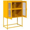 vidaXL Highboard Mustard Yellow 68x39x107 cm Steel
