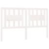 vidaXL Headboard White 146x4x100 cm Solid Wood Pine