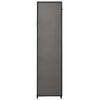 vidaXL Wardrobe with Compartments and Rods Grey 150x45x176 cm Fabric
