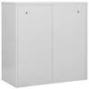 vidaXL Locker Cabinet Light Grey and Blue 90x45x92.5 cm Steel