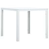vidaXL Coffee Table White 78x78x74 cm HDPE Wood Look
