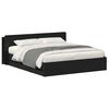 vidaXL Bed Frame with Storage Black 200 x 200 cm Engineered Wood
