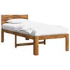 vidaXL Single Bed Frame with Headboard ROSTOCK Natural 90 x 200 cm