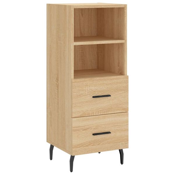vidaXL Sideboard Sonoma Oak 34.5x34x90 cm Engineered Wood