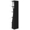 vidaXL Corner Cabinet Black 27.5x27x140cm Engineered Wood