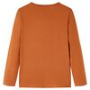 Kids' T-shirt with Long Sleeves Cognac 140