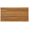 vidaXL Table Top 110 x 55 x 3.5 cm Rectangular Solid Teak Wood Natural
