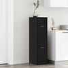 vidaXL Apothecary Cabinet Black oak 30 x 41 x 118 cm Engineered wood