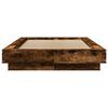 vidaXL Bed Frame without Mattress Smoked Oak 90x190 cm Single