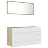 vidaXL Bathroom Furniture Set | White | Engineered wood | Medium