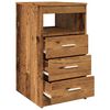 vidaXL Drawer Cabinet Old Wood 40x50x76 cm Engineered Wood