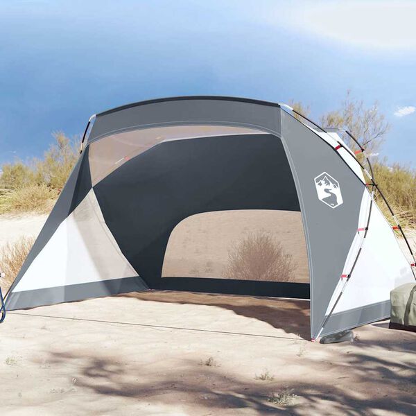 vidaXL Beach Tent Grey 274x178x170/148 cm 185T Polyester