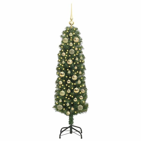 vidaXL Artificial Christmas Tree with 150 LEDs with Stand Green 120 cm