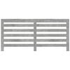vidaXL Radiator Cover Concrete Grey 175x20x82 cm Engineered Wood