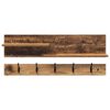 vidaXL Wall-Mounted Coat Rack Old Wood 90 x 15 x 36 cm Engineered wood