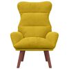 vidaXL Relaxing Chair Yellow 69 x 74 x 93 cm Velvet
