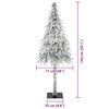 vidaXL Christmas Tree with 150 LEDs White 150 cm PE and Steel