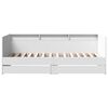 vidaXL Daybed with Drawers without Mattress White 90x200 cm