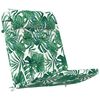 vidaXL Chair Cushions Leaf 2 pcs Leaf Pattern 58 x 77 x 4.5 cm