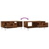 vidaXL Coffee Table Smoked Oak 90x50x36.5 cm Engineered Wood