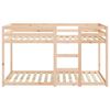 vidaXL Bunk Bed without Mattress 90x190 cm Single Solid Wood Pine
