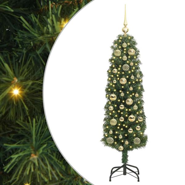 vidaXL Artificial Christmas Tree with 150 LEDs with Stand Green 120 cm