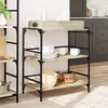vidaXL Kitchen Trolley Sonoma Oak 81.5x41x92.5 cm Engineered Wood