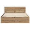 vidaXL Bed Frame Artisan Oak 120 x 190 cm Engineered Wood