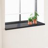 vidaXL Window Sill Anthracite with Wood Grain 140 x 50 x 4.5 cm PVC