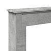 vidaXL Fireplace Surround Concrete Grey 75x20x87.5 cm Engineered Wood