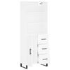 vidaXL Highboard White 69.5x34x180 cm Engineered Wood