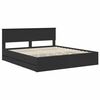 vidaXL Bed Frame with Drawer Black 180 x 200 cm Engineer Wood