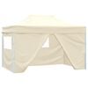 vidaXL Party Tent Folding Cream 291 x 431 x 315 cm Oxford Fabric