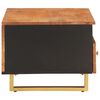 vidaXL Coffee Table Brown and Black 80x54x40 cm Solid Wood Mango