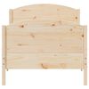 vidaXL Bed Frame without Mattress 100x200 cm Solid Wood Pine
