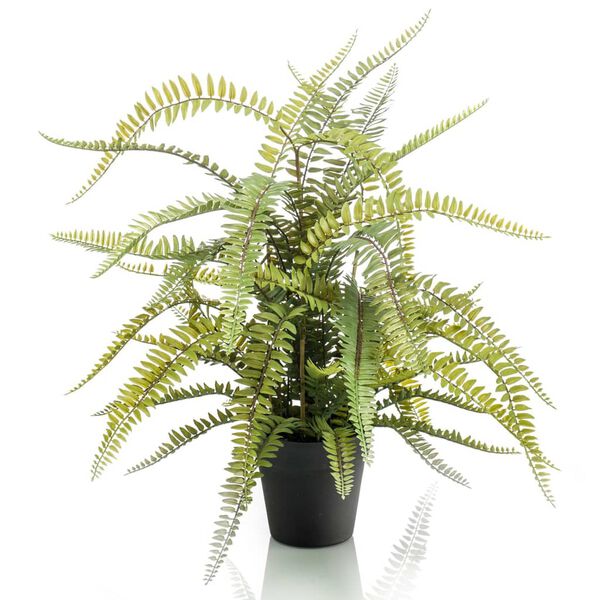 Emerald Artificial Boston Fern 70 cm in Plastic Pot