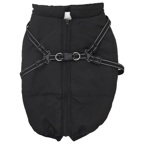 vidaXL Dog Coat Black L44