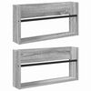 vidaXL Magazine Rack 2 pcs Grey Sonoma 60 x 12 x 30 cm Engineered Wood