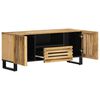 vidaXL TV Cabinet 100x34x46 cm Solid Wood Rough Mango