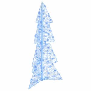 vidaXL Christmas Tree with 100 LEDs Blue 120 cm Acrylic