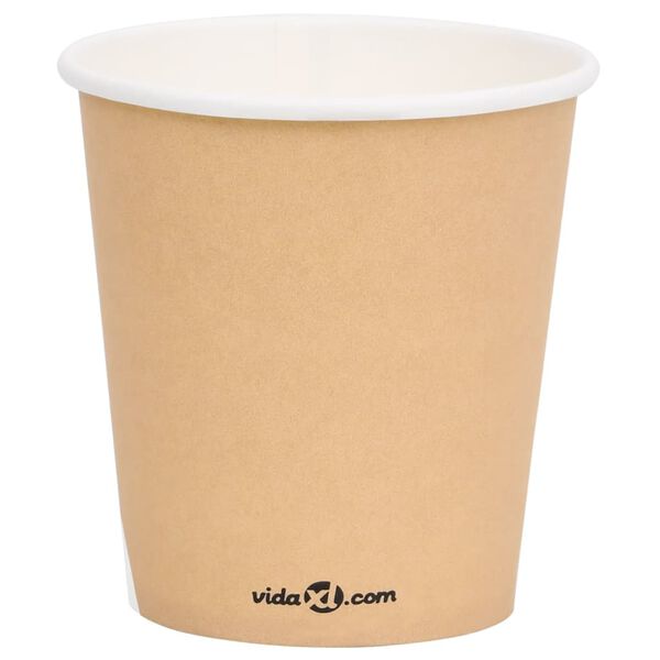 vidaXL Coffee Paper Cups 200 ml 250 pcs Brown