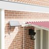 vidaXL Retractable Awning Red and White 600 x 300 cm Fabric and Steel